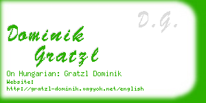 dominik gratzl business card